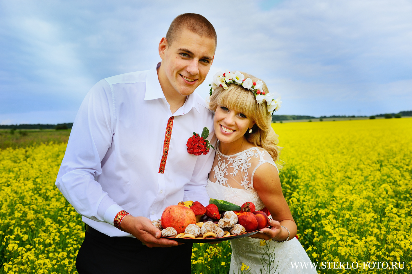 свадебная фотосессия в русском стиле